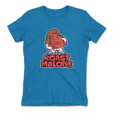 Roast Malone Womens T-Shirt in Turquoise color